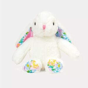 Lilly Pulitzer Bunny Plush, white, 
Faux fur bunny plush, new